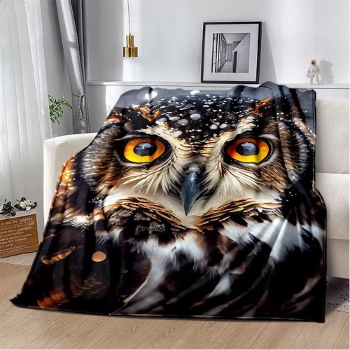 3D Owl Pattern Blanket