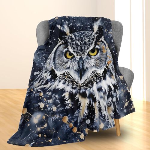 Owl Print Fleece Blanket