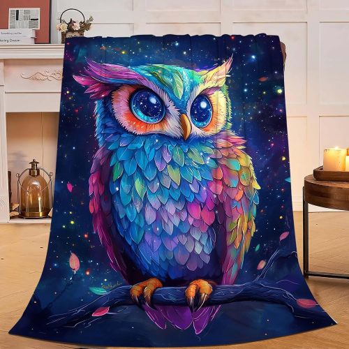 Soft Owl Plush Blanket
