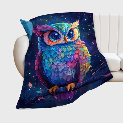 Soft Owl Plush Blanket