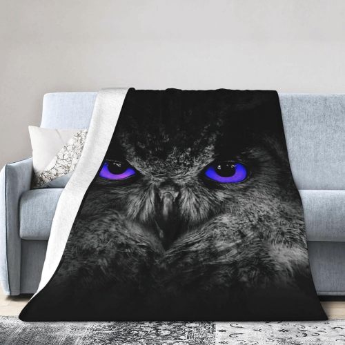 3D Owl Face Fleece Blanket