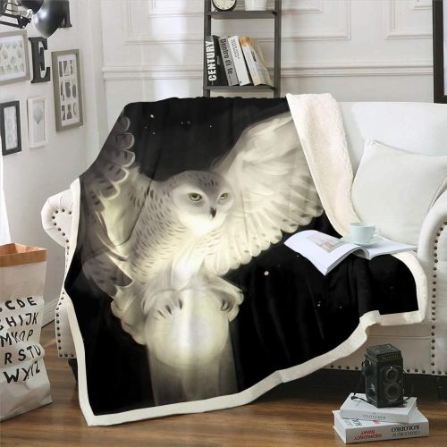 Snowy Owl Fleece Blanket