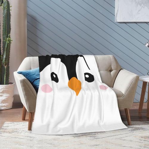 3D Penguin Face Plush Blanket