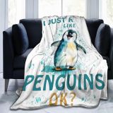 I Just Really Like Penguins Blanket