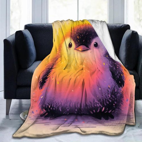 Soft Baby Penguin Flannel Blanket
