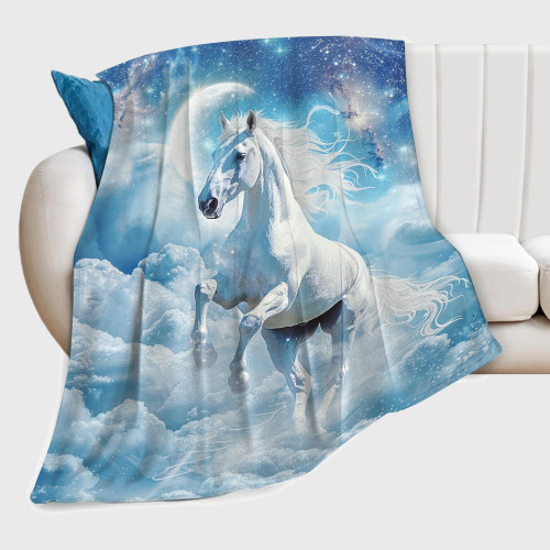 Cloud Horse Plush Blanket
