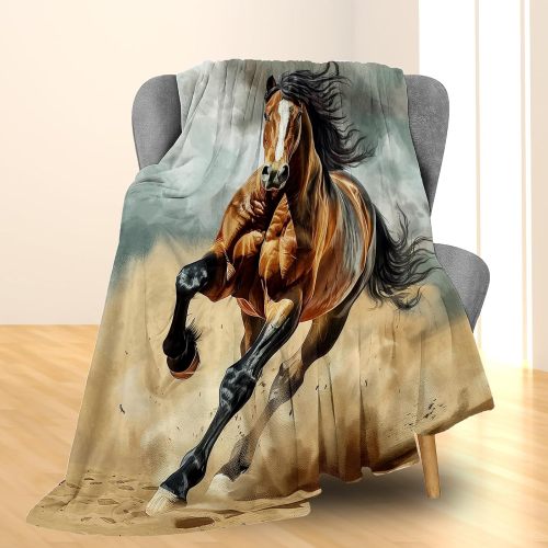 Wildlife Horse Print Blanket