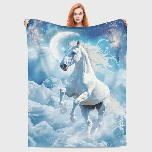 Cloud Horse Plush Blanket