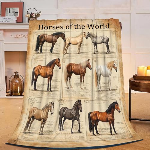 Horse Of The World Plush Blanket