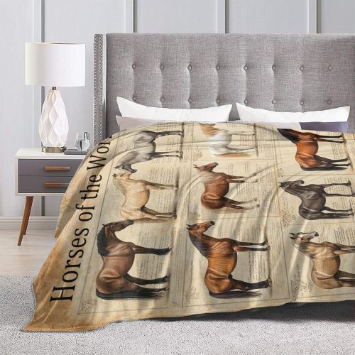 Horse Of The World Plush Blanket