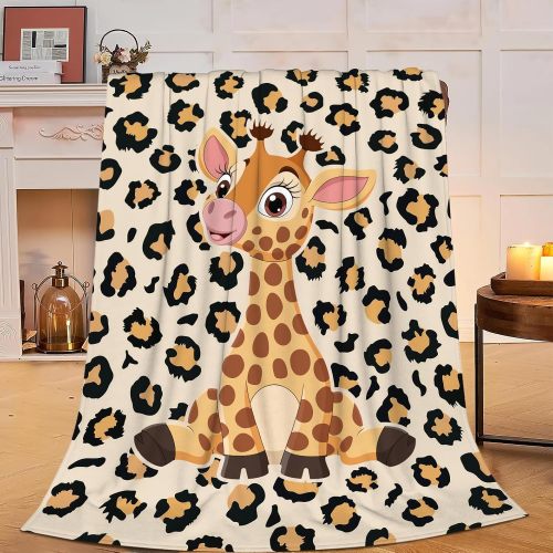 Kawaii Giraffe Plush Blanket