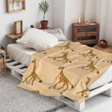 Cartoon Giraffe Plush Blanket