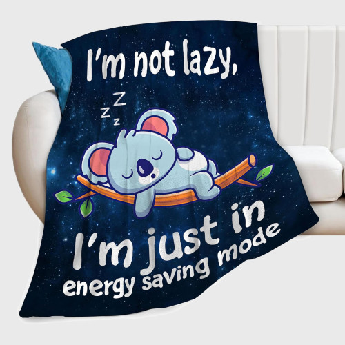 I'm Not Lazy Koala Blanket