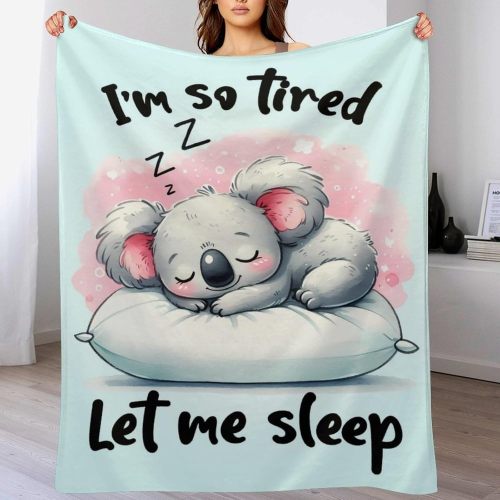I'm So Tired Koala Blanket