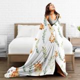 Cute Kids Cartoon Giraffe Plush Blanket
