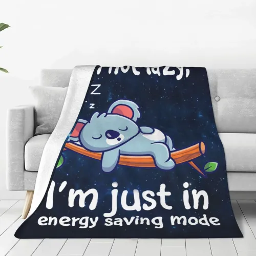 I'm Not Lazy Koala Blanket
