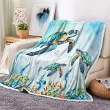 Couch Turtles Print Blanket