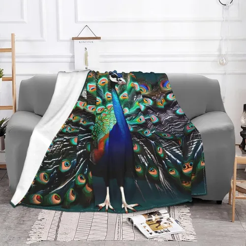 Peacock Throw Blanket