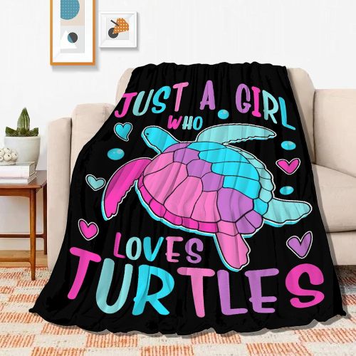 Just A Girl Who Loves Turtles Blanket
