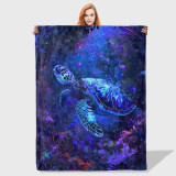 Ocean World Sea Turtle Blanket