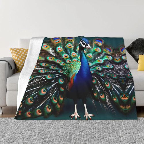 Peacock Throw Blanket