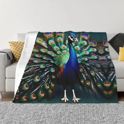 Peacock Throw Blanket