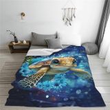 Teens Cute Sea Turtle Fleece Blanket