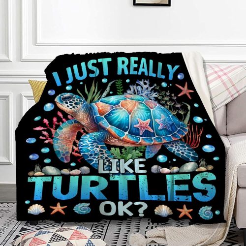 Just A Girl Who Loves Turtles Blanket