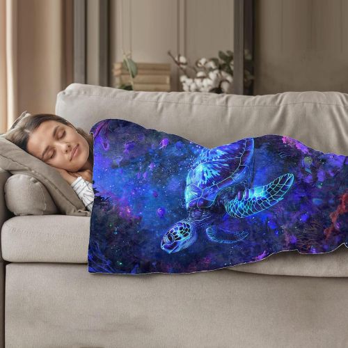 Ocean World Sea Turtle Blanket