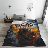 Deer Art Print Plush Blanket