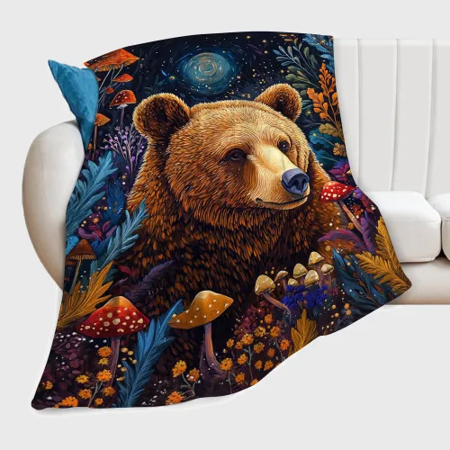Fairy Tale Bear Plush Blanket