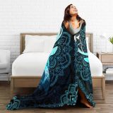 Tribal Deer Printed Throw Blanket
