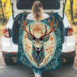 Artistic Deer Print Throw Blanket