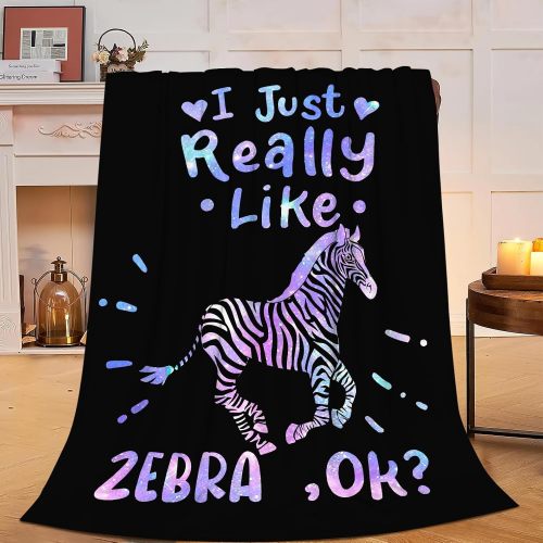 I Just Really Like Zebra Blanket