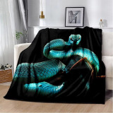 Snake Print Flannel Blanket