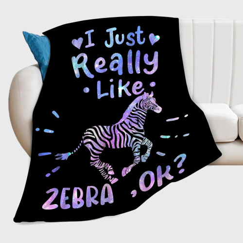 I Just Really Like Zebra Blanket
