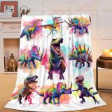 Dinosaurs Pattern Soft Couch Blanket