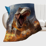 T-Rex Dinosaur Pattern Blanket