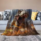 T-Rex Dinosaur Pattern Blanket