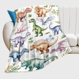 Boys Cartoon Dinosaurs Pattern Blanket