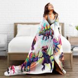 Dinosaurs Pattern Soft Couch Blanket