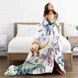 Boys Cartoon Dinosaurs Pattern Blanket