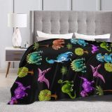 Soft Cartoon Dinosaurs Pattern Blanket