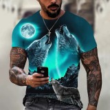Three Wolf Howling At Moon T-Shirt