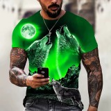 Three Wolf Howling At Moon T-Shirt