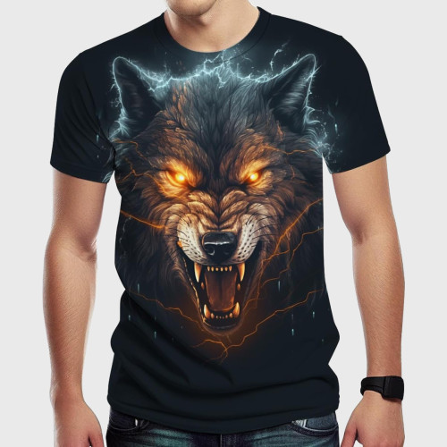 Men's Wolf Graphic T-Shirt