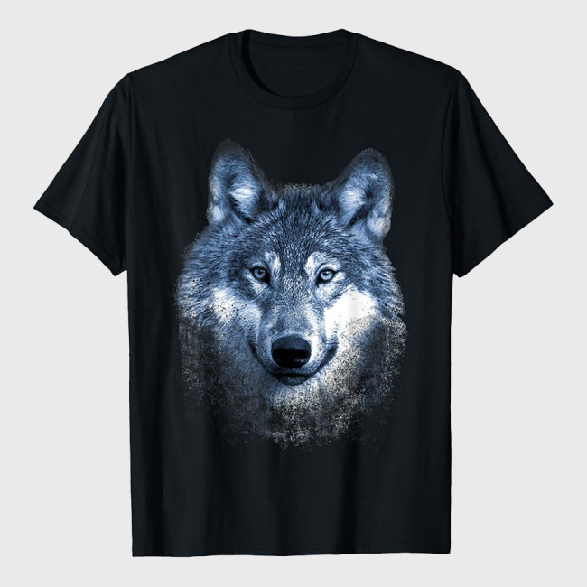 Wolf Face Portrait T-Shirt