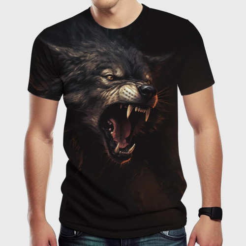 Men's Roaring Wolf T-Shirt