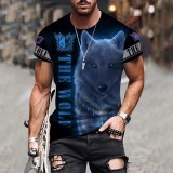 The Wolf Pattern T-Shirt For Men