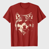 Funny Wolf Cool Rock and Roll Graphic T-Shirt